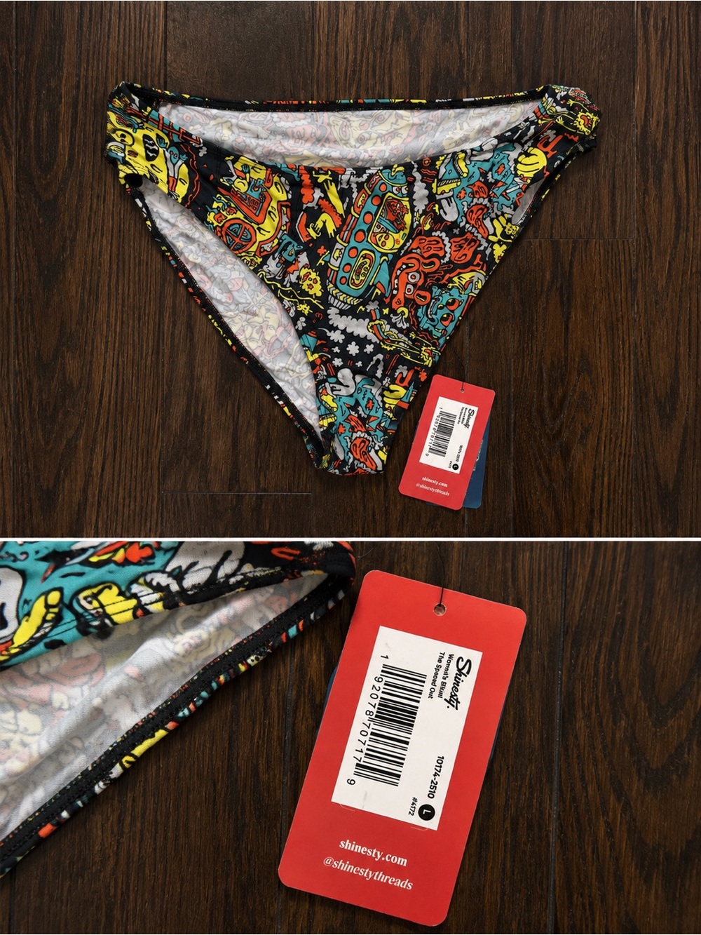 Shinesty x Killer Acid The Spaced Out Bikini Underwear NWT Size L